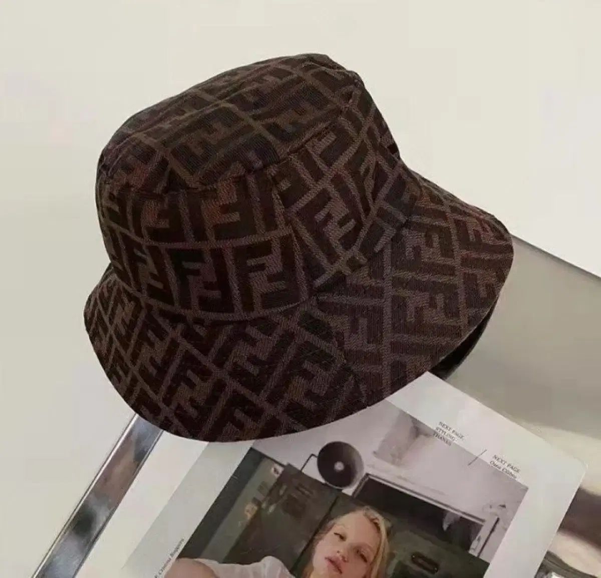 FENDI フェンディ FF ロゴ ブラウン バケットハット - メルカリ