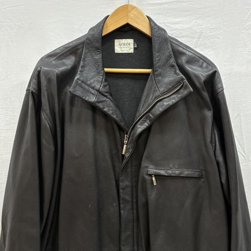 アルマーニコレッツォーニ 90s オールド ゴート レザー ジャケット