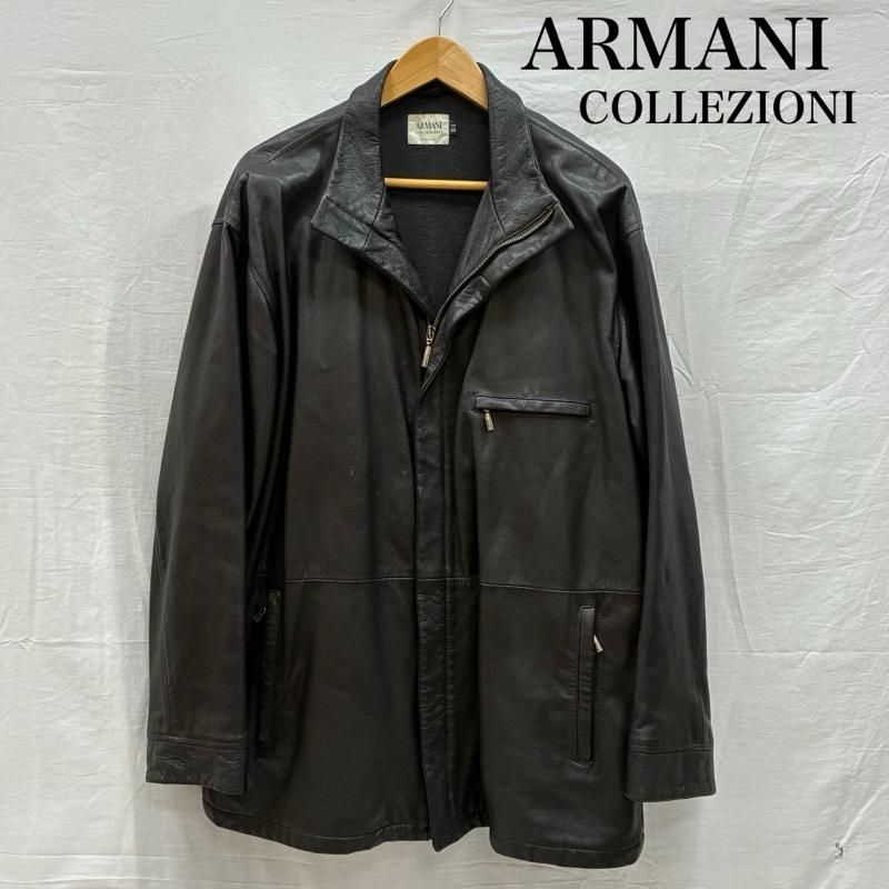 アルマーニコレッツォーニ 90s オールド ゴート レザー ジャケット