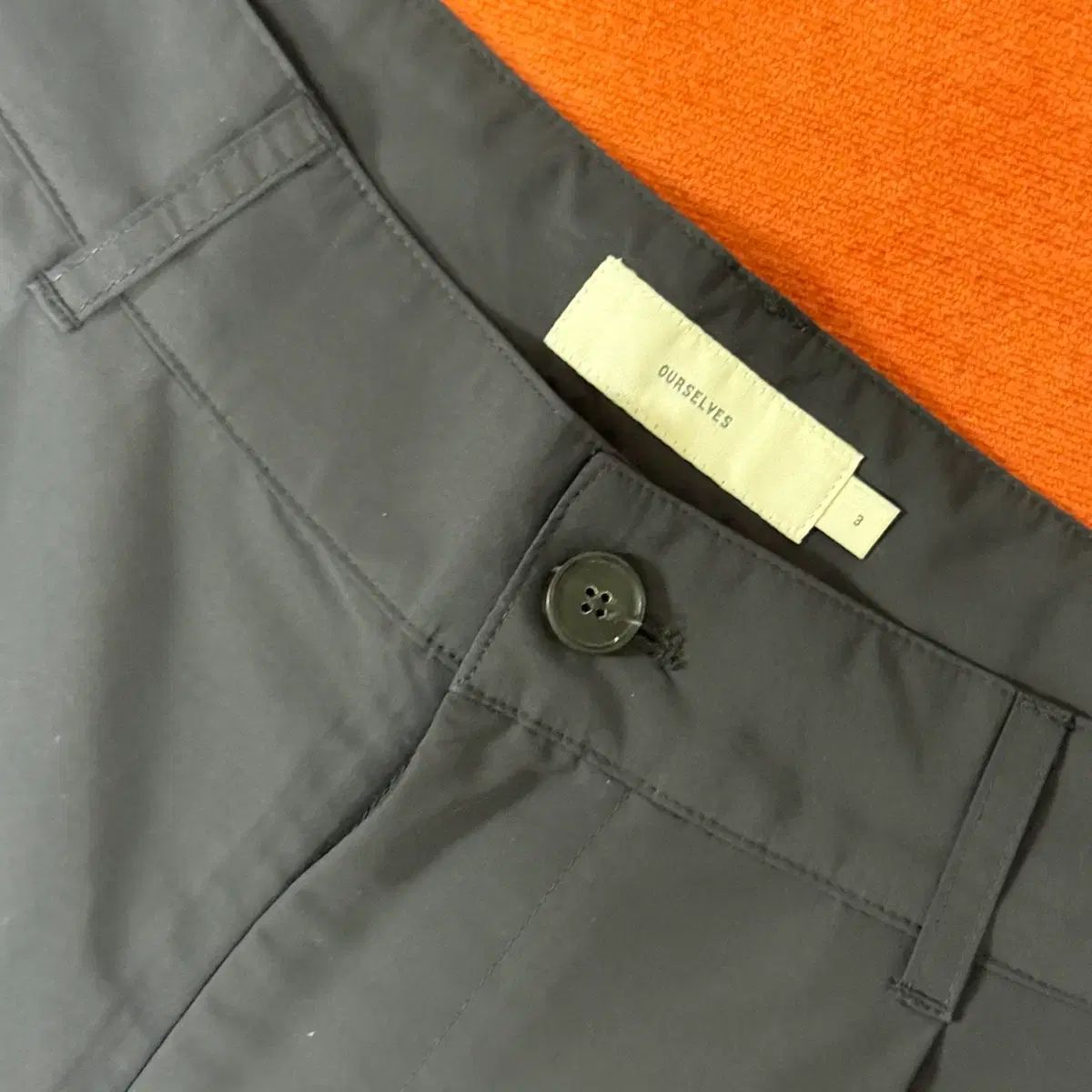 3 OURSELVES トロピカル スランバー パンツ ネイビー