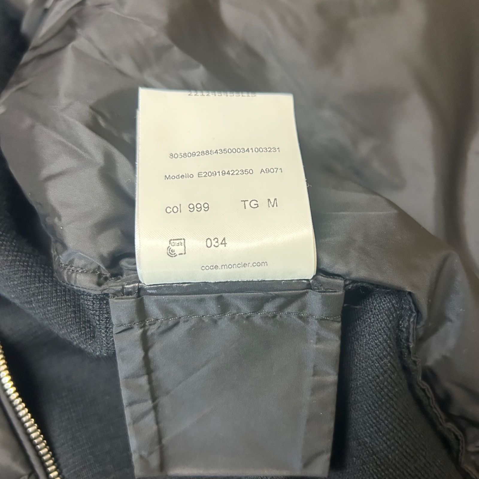 美品】 MONCLER モンクレールハイブリッドダウンジャケット黒 M - メルカリ