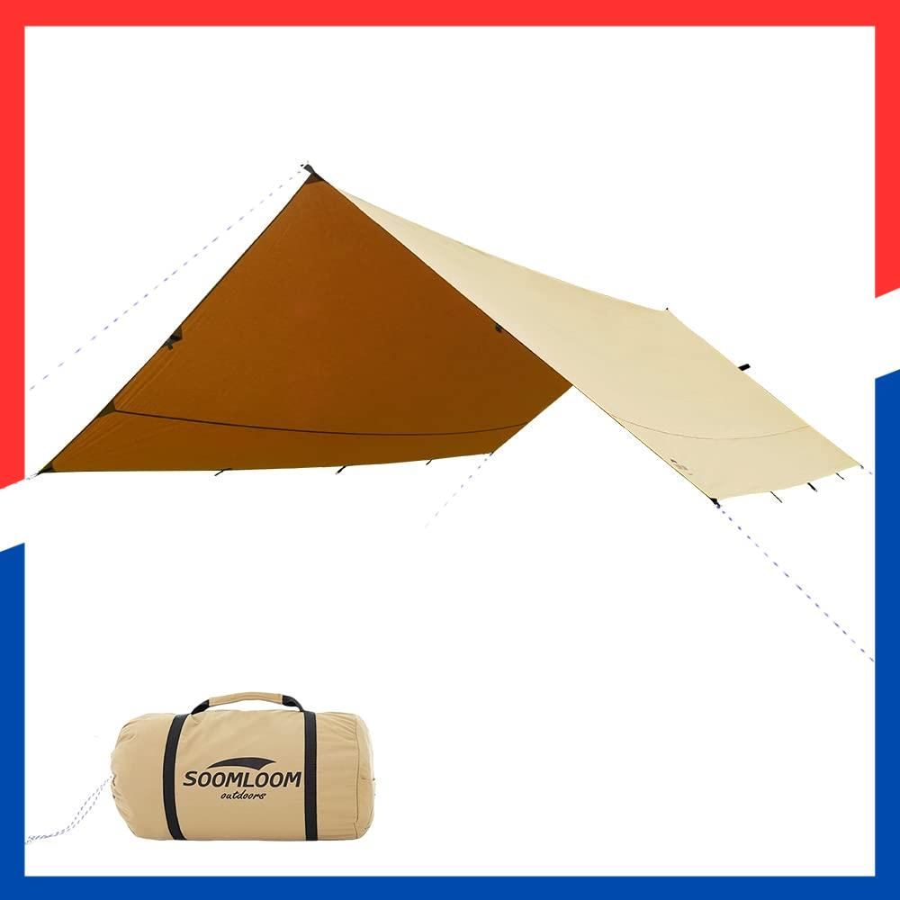 数量 2 5ｍX 95ｍ 3 0ｍX 85ｍ 4 9ｍ SoomloomレクタタープAdranus 焚き火可 ポリコットンTC ファイアプレイス 遮熱性 耐火性 耐水性優れ サンシェード アウトドア