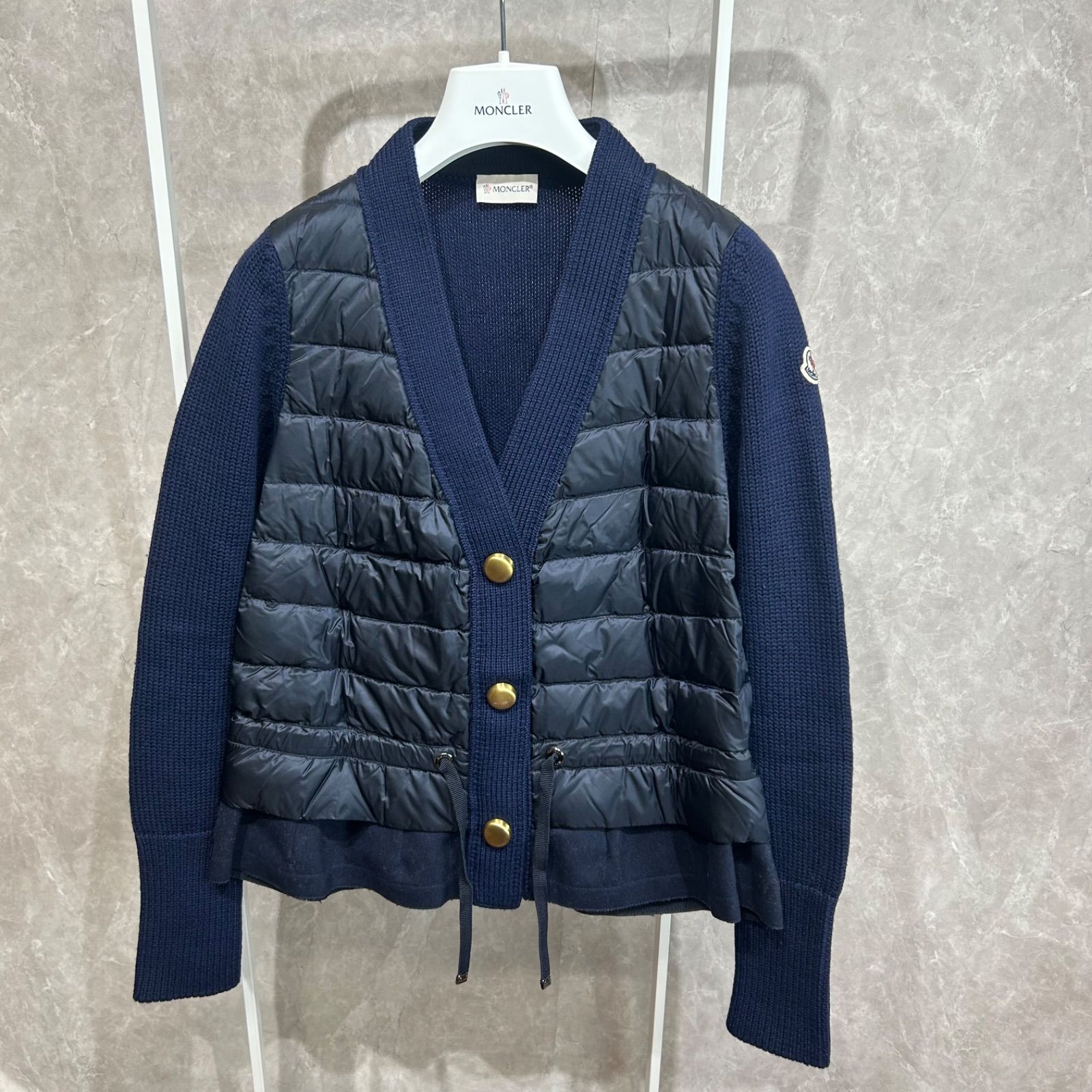 なみのすけMONCLER モンクレールダウンニットジャケットネイビーS なみのすけMONCLER モンクレールダウンニットジャケットネイビーS なみ