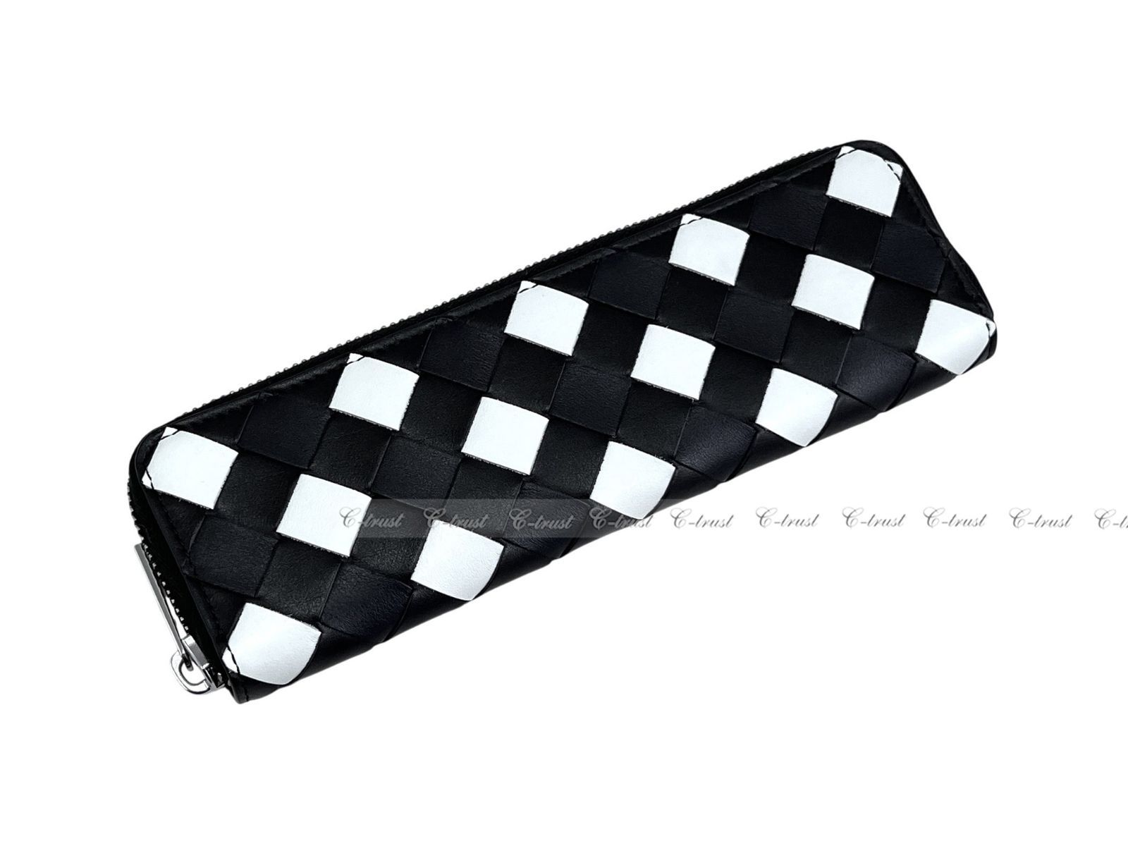 BOTTEGA VENETA ボッテガ ヴェネタ ペン ケース PENCIL CASE 小物入れ ポーチ ジップ イントレ トリコ イタリア製 8994 ブラック L 953