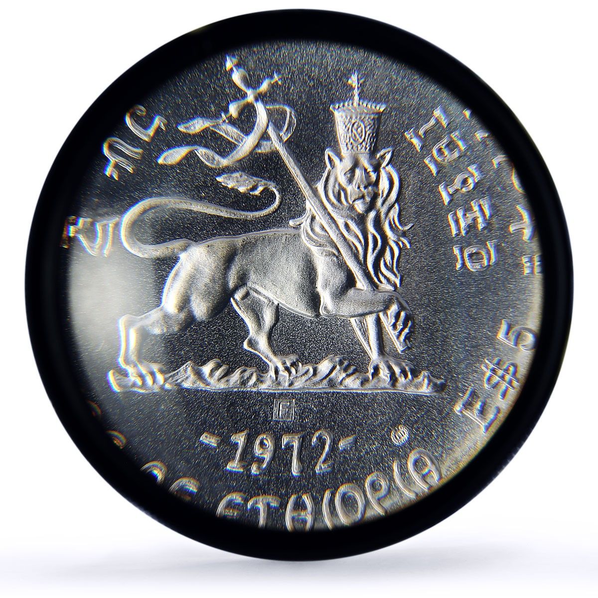 エチオピア 5ドル ヨハネス4世 皇帝 王 歴史 MS67 PCGS 銀貨 1972年