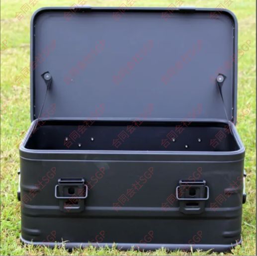 マットブラック スタッキング コンテナボックス 50L アウトドア