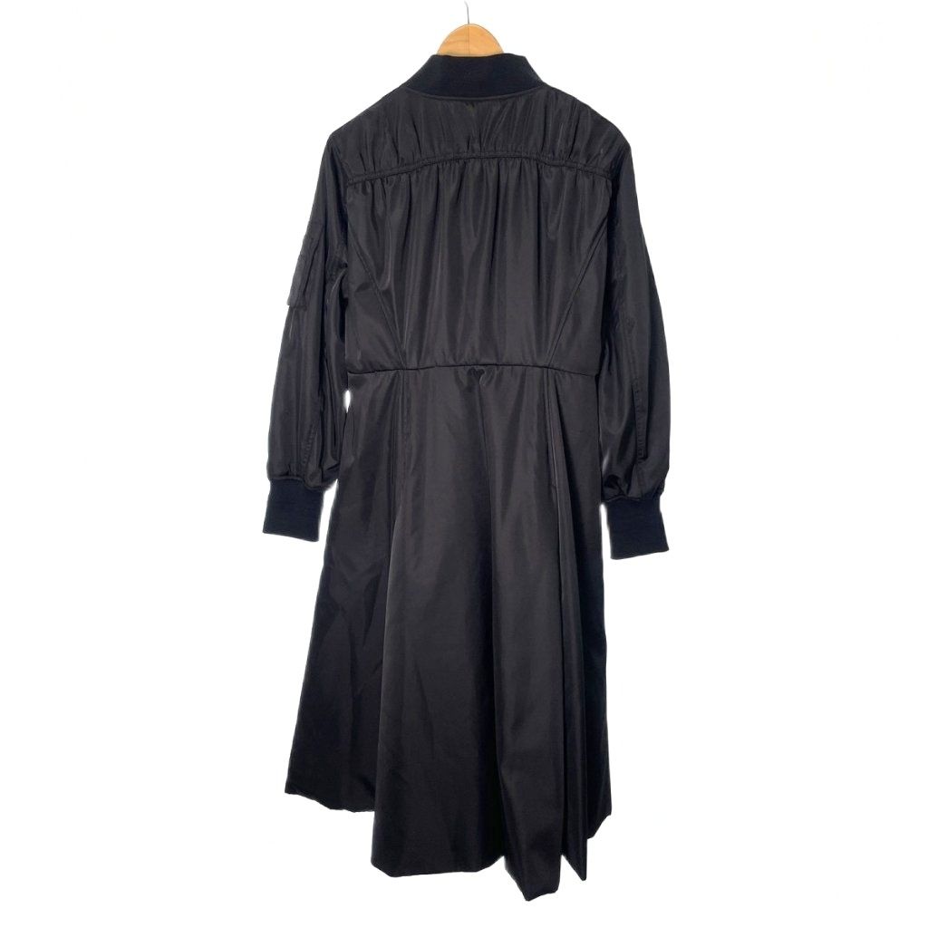 ファーファー furfur MA-1風ドレスコート 中綿 ロング ジップアップ