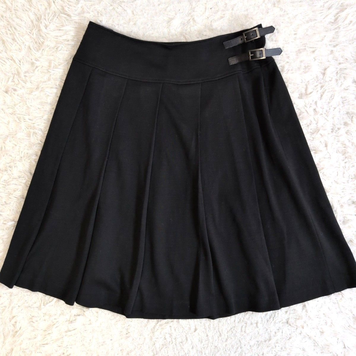 未使用級✨BURBERRY LONDON バーバリーロンドン ウールカシミヤ レザー