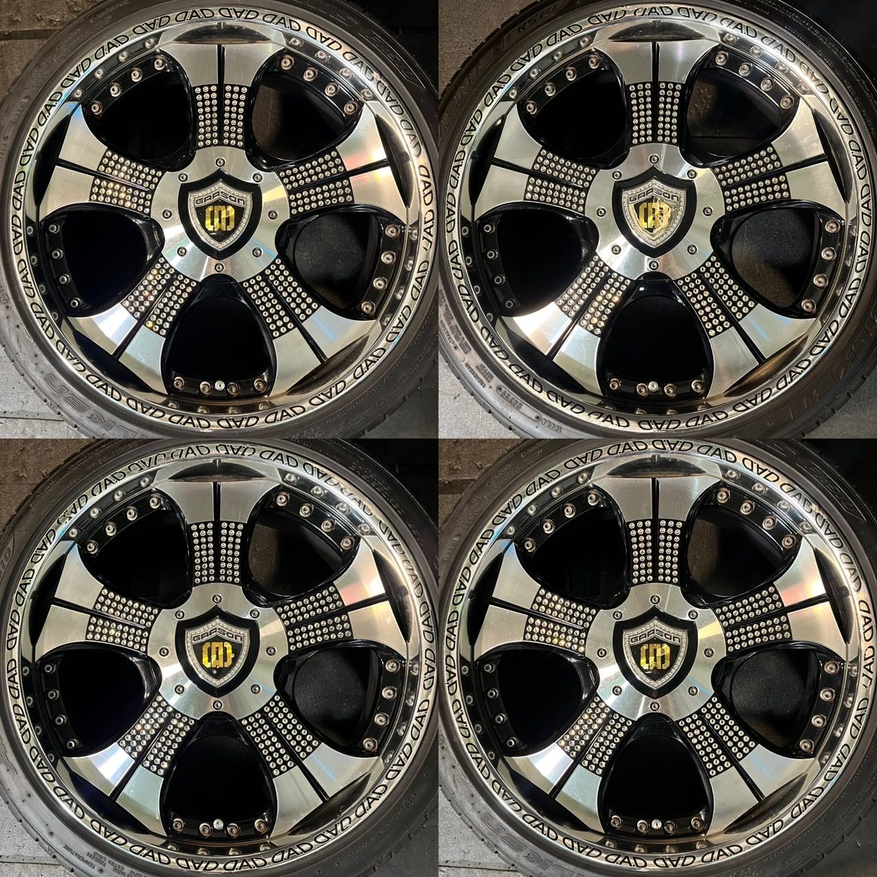 DAD ギャルソン ツェンレイン カイザー 20インチ 8 5 J 38 PCD 114 3 21年製 約8～8 5分山 FALKEN AZENIS 245 35 R 20 4本 h_809