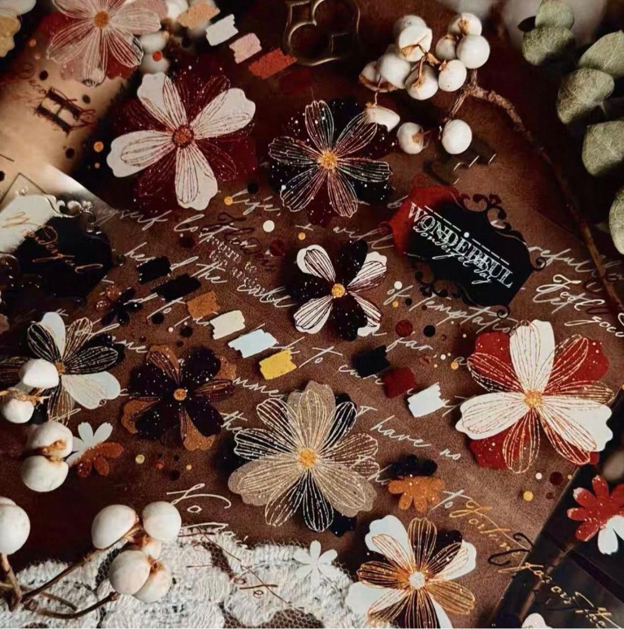 PET 落彩花间 5cm×5m 100cm/loop 海外マスキングテープ - メルカリ