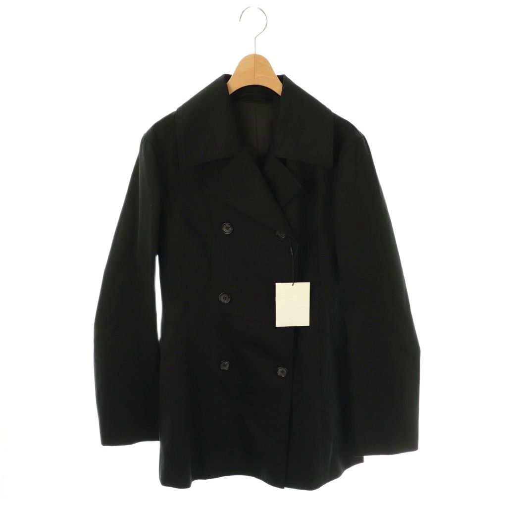 トーテム TOTEME COTTON ORGANIC WAIST JACKET ジャケット ダブル 32 ブラック HK OS