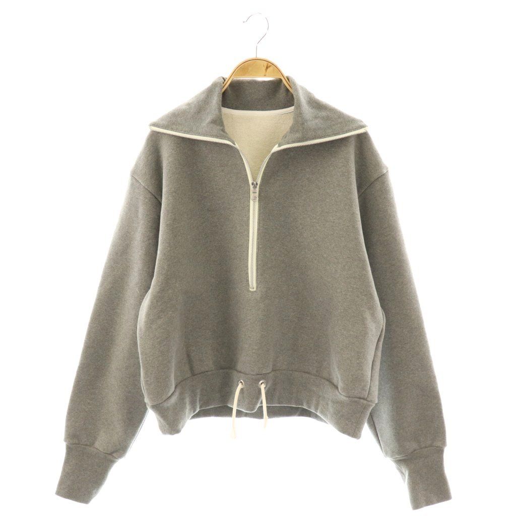 ジュンミカミ JUN MIKAMI 25年 コットンハーフジップスウェットプル