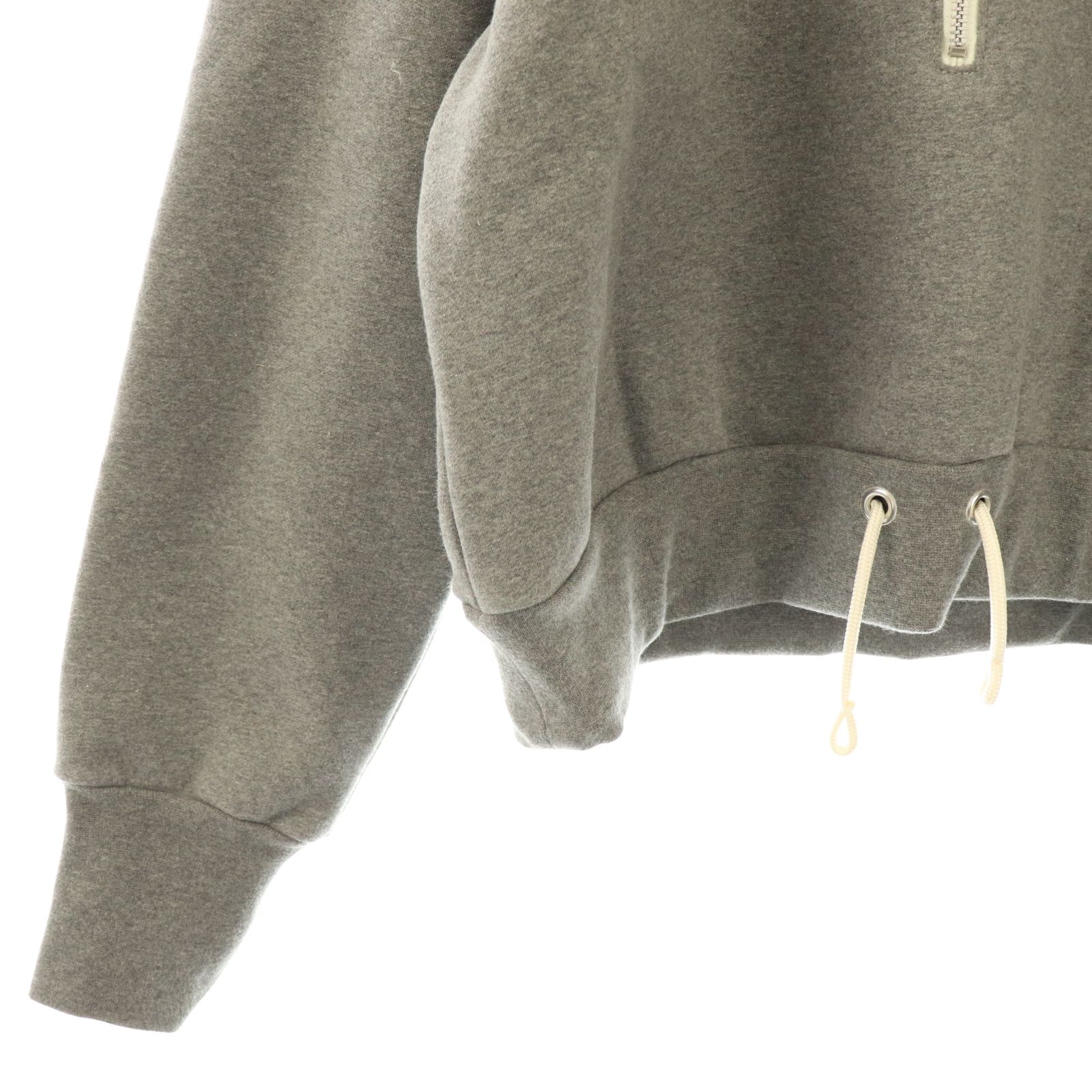 ジュンミカミ JUN MIKAMI 25年 コットンハーフジップスウェットプル