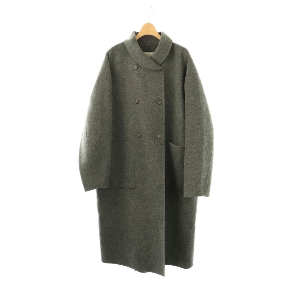 オオトロ OHTORO ダブルボタンウールコート アウター グレー DO OS