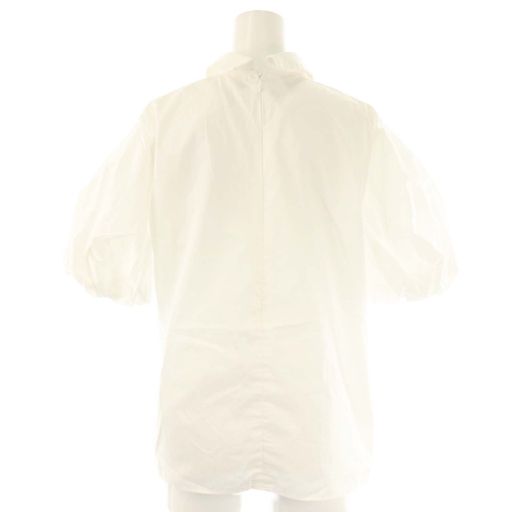 ヨーコチャン YOKO CHAN ボリュームスリーブ半袖ブラウス 36 ホワイト