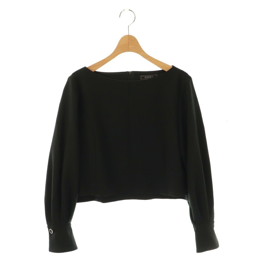 フォクシー FOXEY Blouse Celina ブラウス 38 ブラック 43893 DO OS