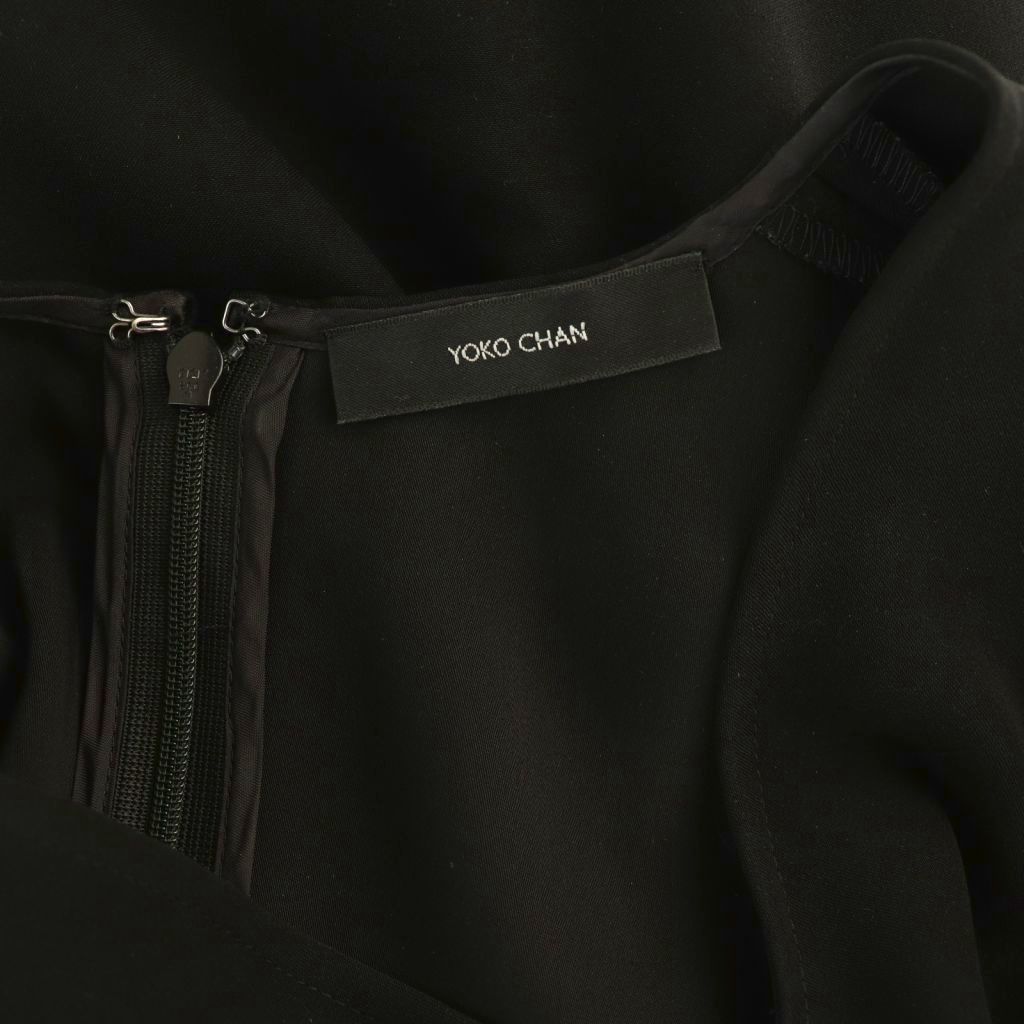 ヨーコチャン YOKO CHAN バックティアードワンピース 36 ブラック /DO