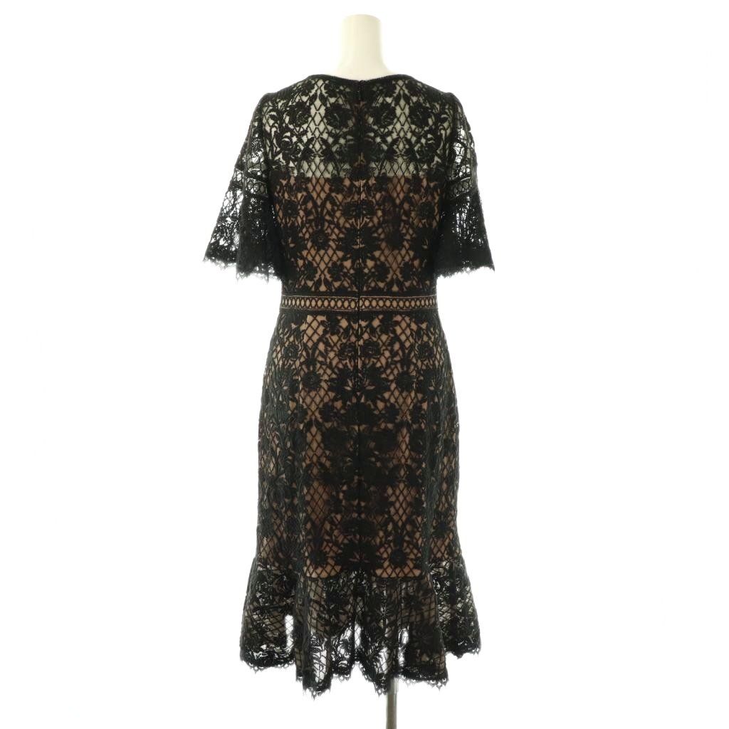 タダシショージ TADASHI SHOJI レースワンピース シアー タイト 2 黒
