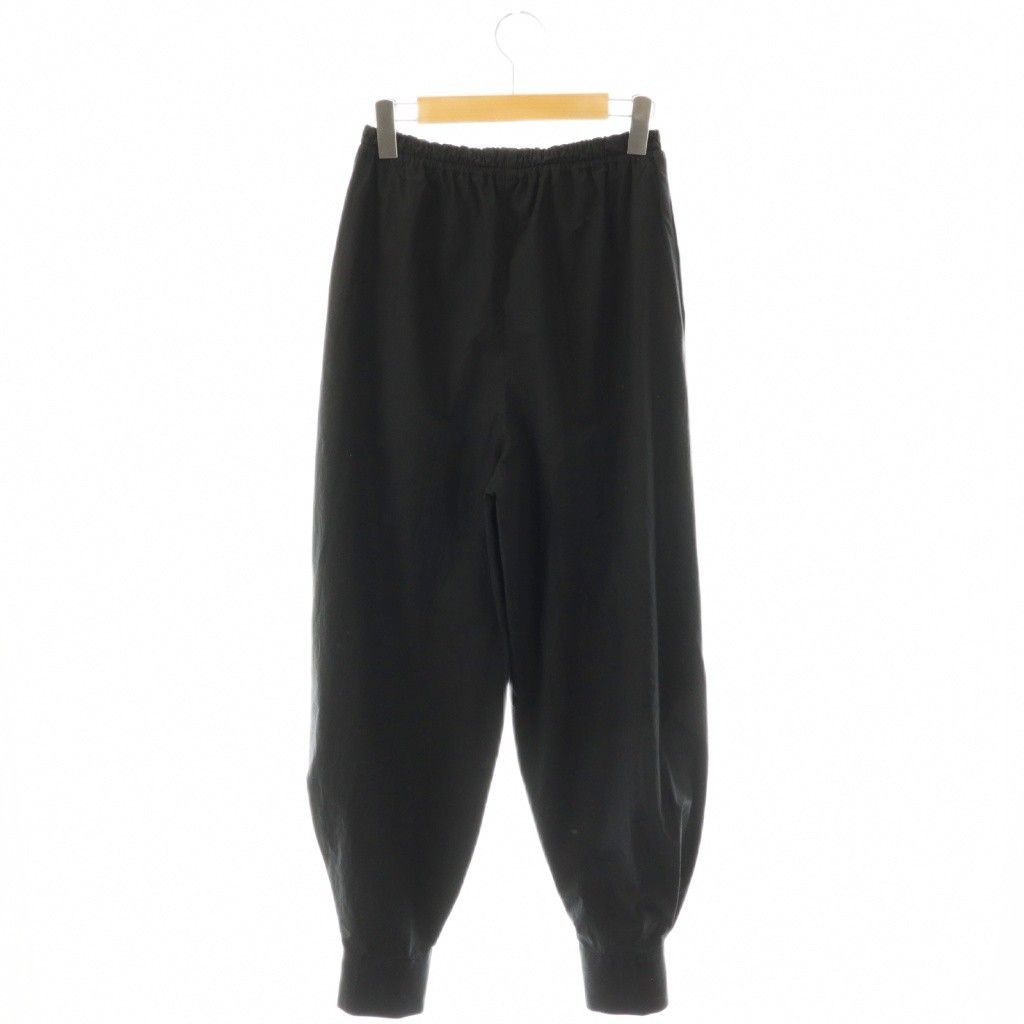 ENFOLD CURVE-HEM JOGGER PANTS サイズ38 ブラック エンフォルド ENFOLD 25SS CURVE-HEM JOGGER PANTS パンツ ジョガー