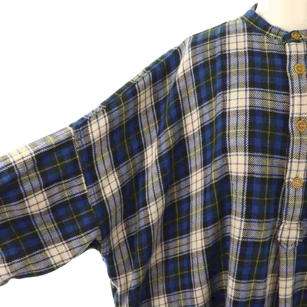 ジンバネルチェックのビックシャツドレス ジンバネルチェックのビッグシャツドレス