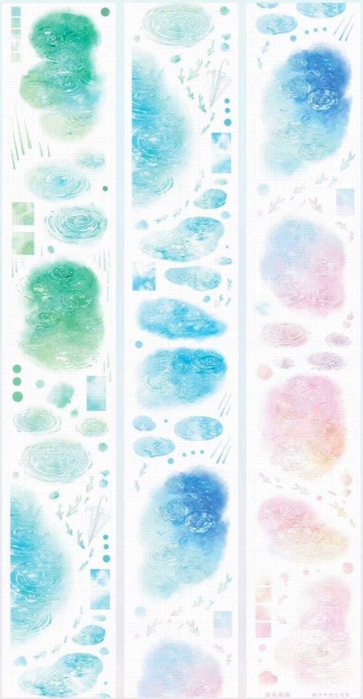 PET半透明 波光粼粼 7cm×10m 海外マスキングテープ 海外マステ - メルカリ