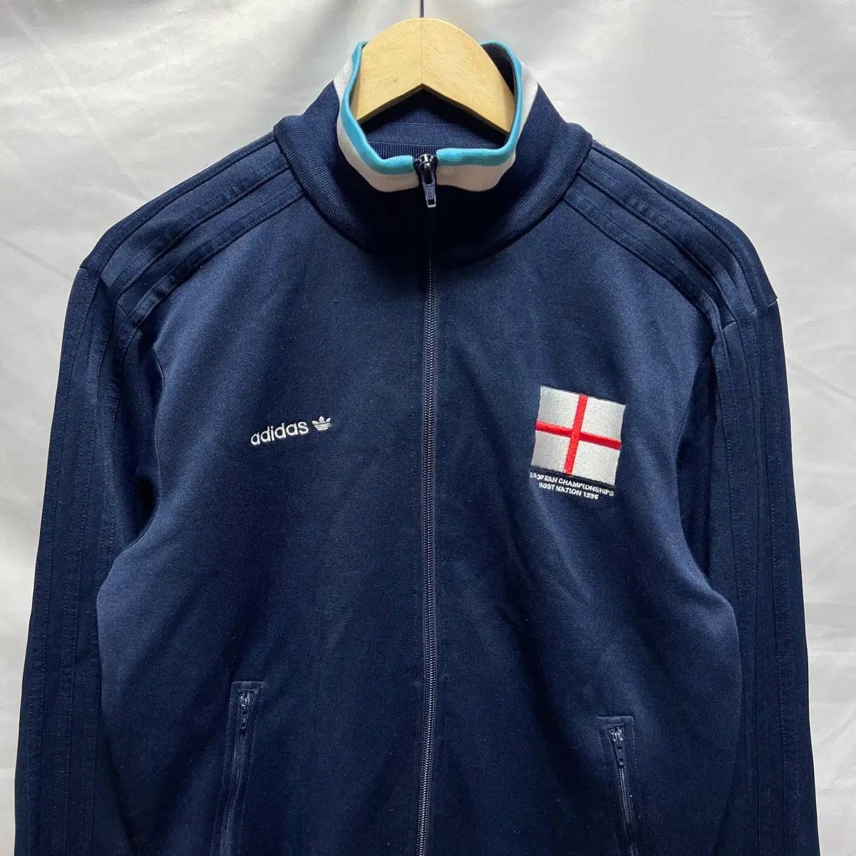 正規品/95 adidas イングランド BECKENBAUER ネイビー トラック