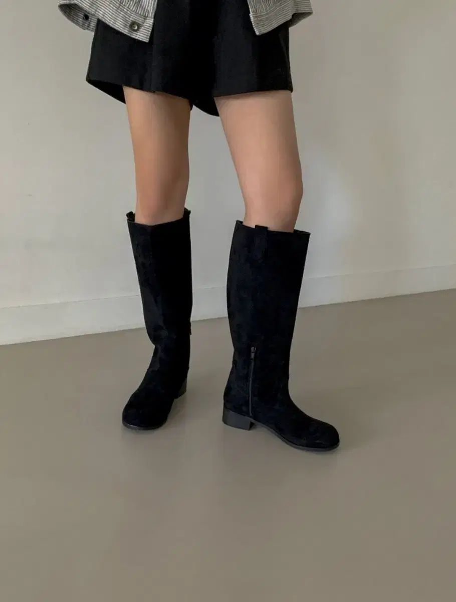  丸のまま スウェード ロングブーツ その他 ブーツ