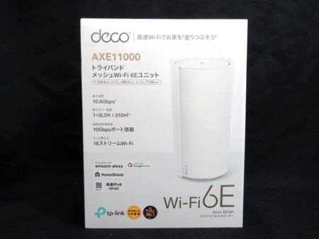 TP-Link トライバンド メッシュ WiFi 6 Eユニット 無線LANルーター Deco XE 200