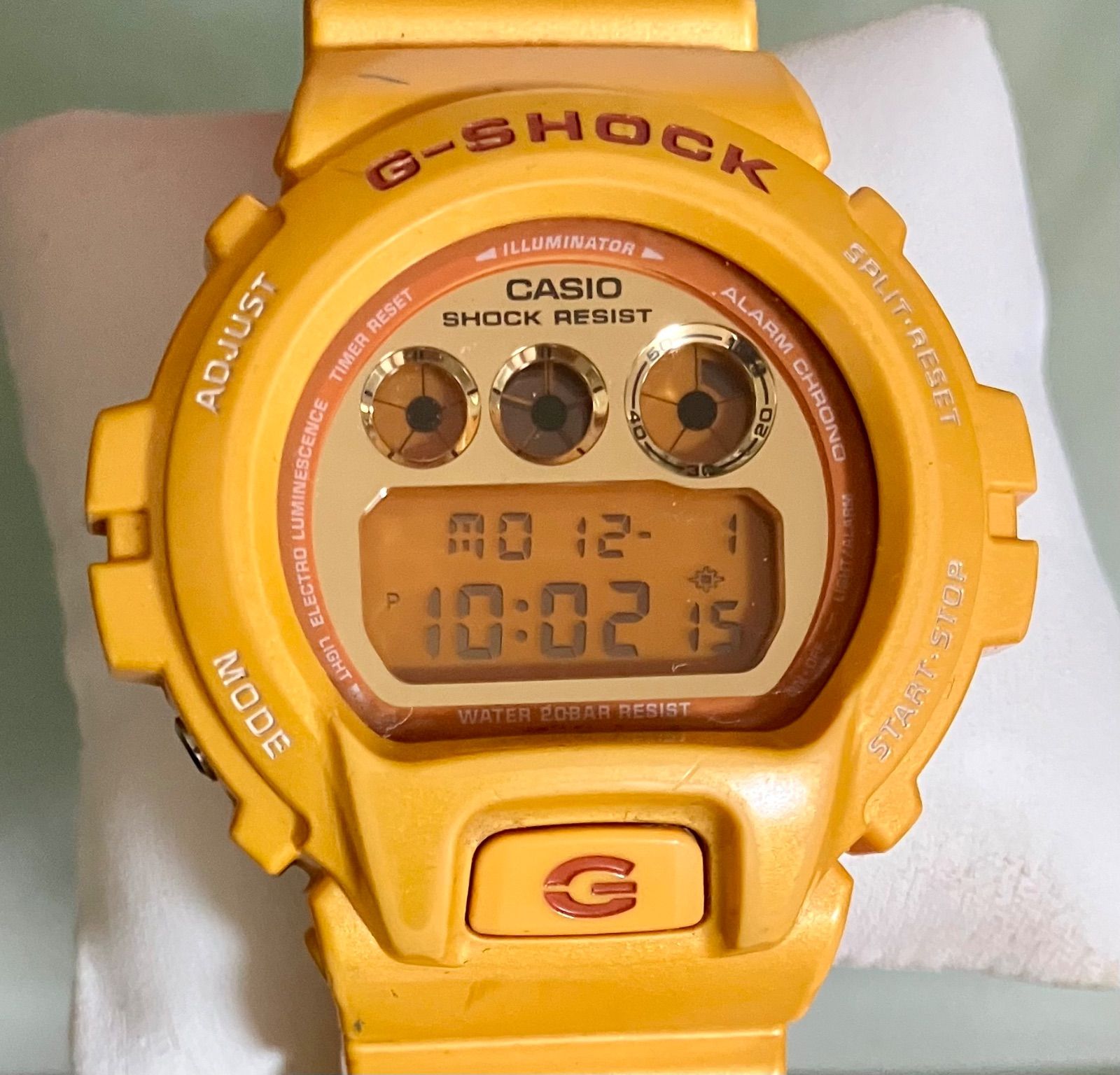 ☆稼働品☆CASIO カシオ/G-SHOCK☆DW-6900SB☆クォーツ☆イエロー 