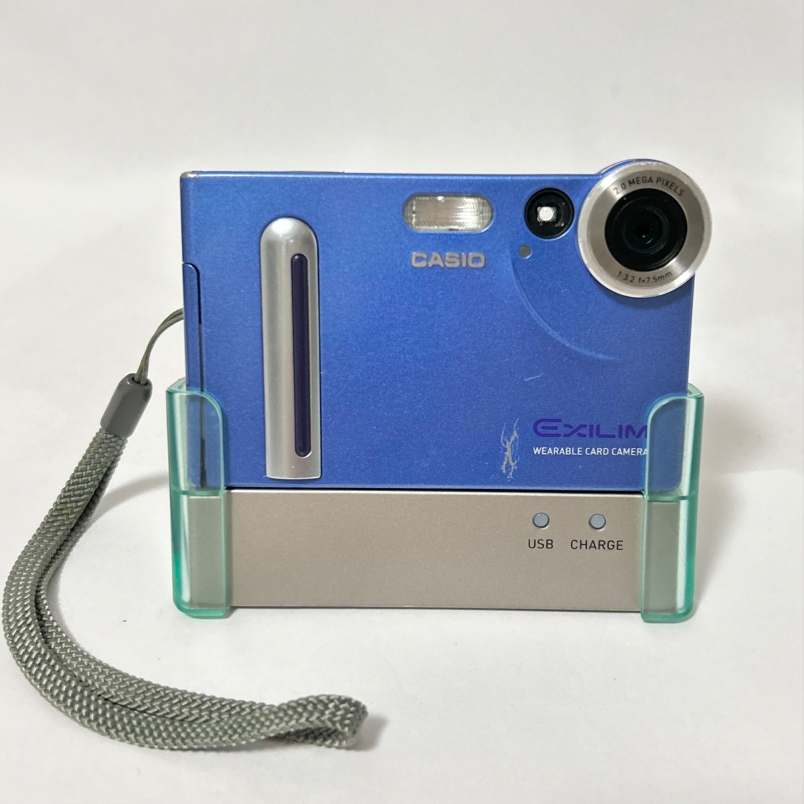 完全動作・良品】カシオ CASIO EXILIM EX-S2 ブルー 付属品有り#333