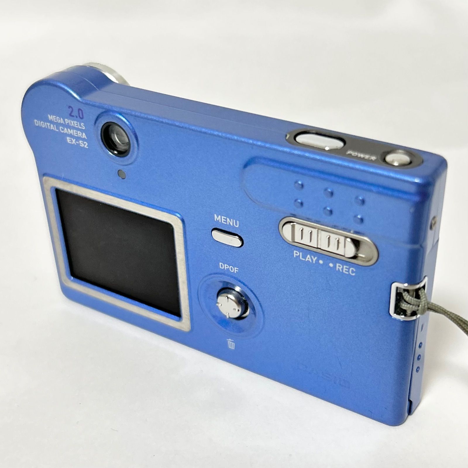 レトロ⭕️【動作oK!】CASIO EXILIM CARD EX-S2 ブルー 完全動作・良品】カシオ CASIO EXILIM EX-S2 ブルー 付属品有り#333