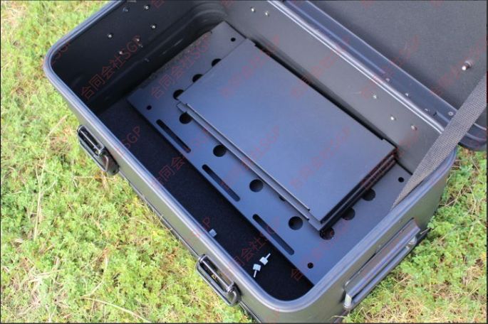 マットブラック スタッキング アルミコンテナボックス カスタムフル