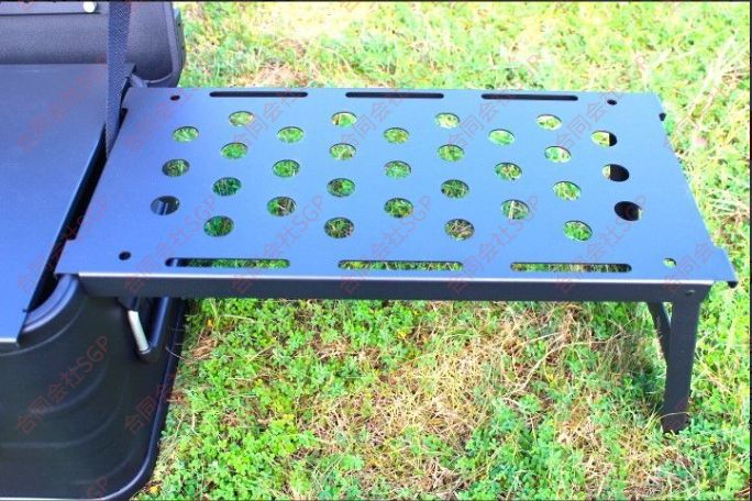 マットブラック スタッキング アルミコンテナボックス カスタムフル