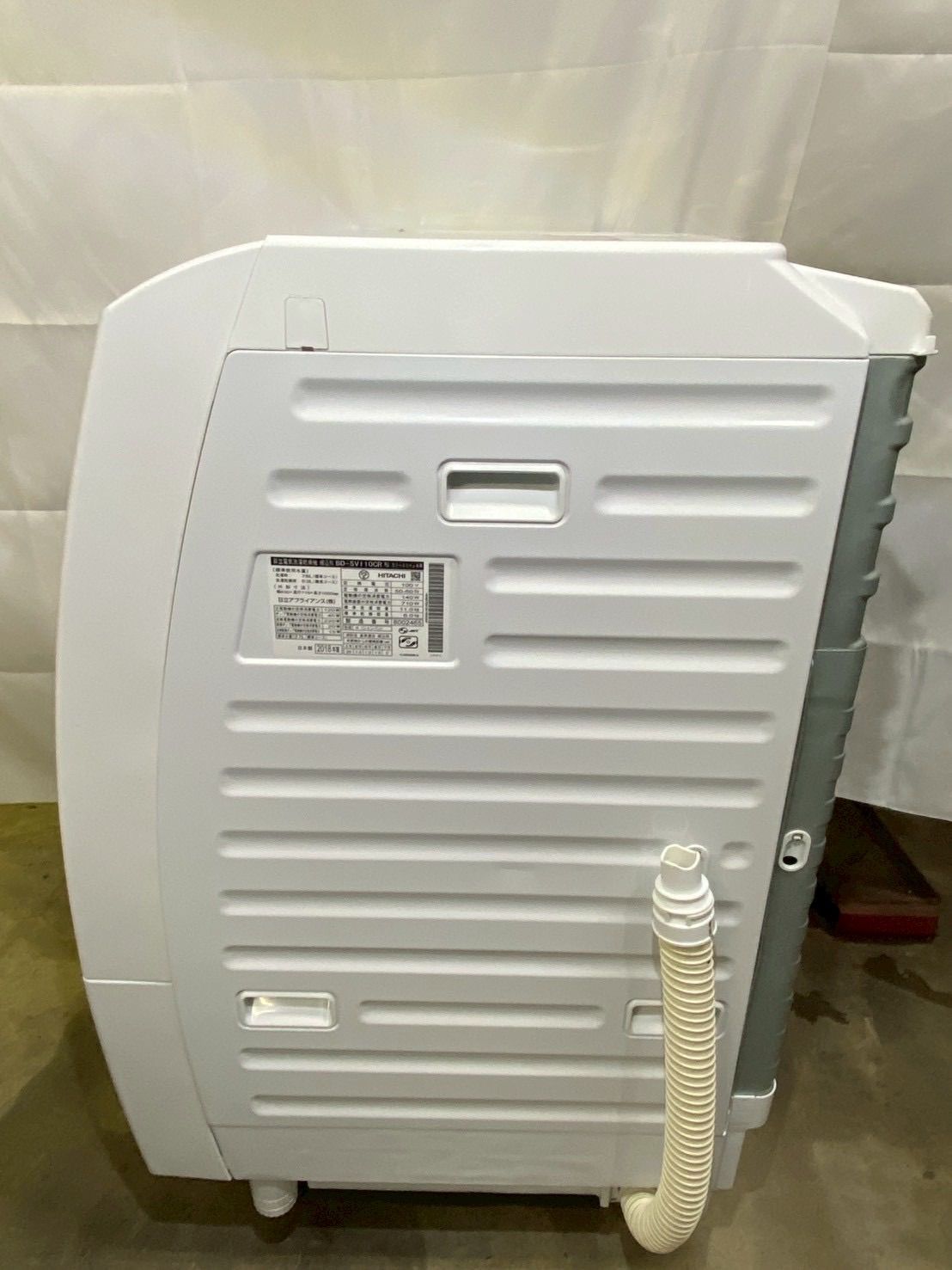 分解清掃済み 日立ドラム式洗濯機BD