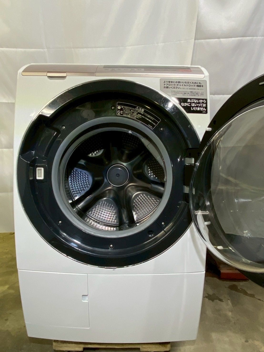 6ヶ月保証】【分解清掃済み】日立ドラム式洗濯機BD-SV110CR 2018年製