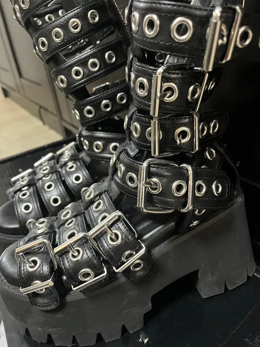 カレントムード ドールズキル グラディエーター 230 ブーツ ゴスパンク ゴシック 地雷系