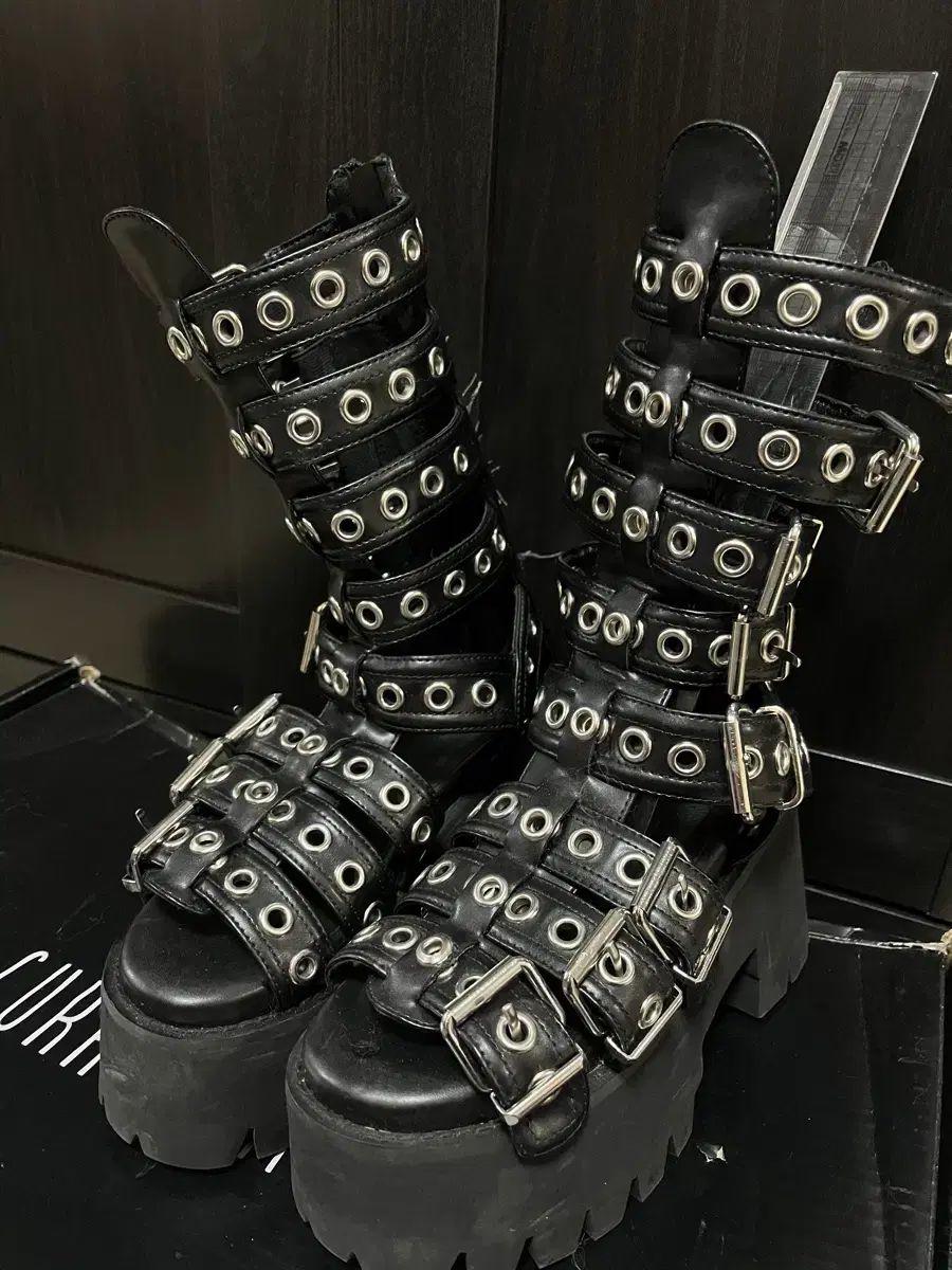 カレントムード ドールズキル グラディエーター 230 ブーツ ゴスパンク ゴシック 地雷系