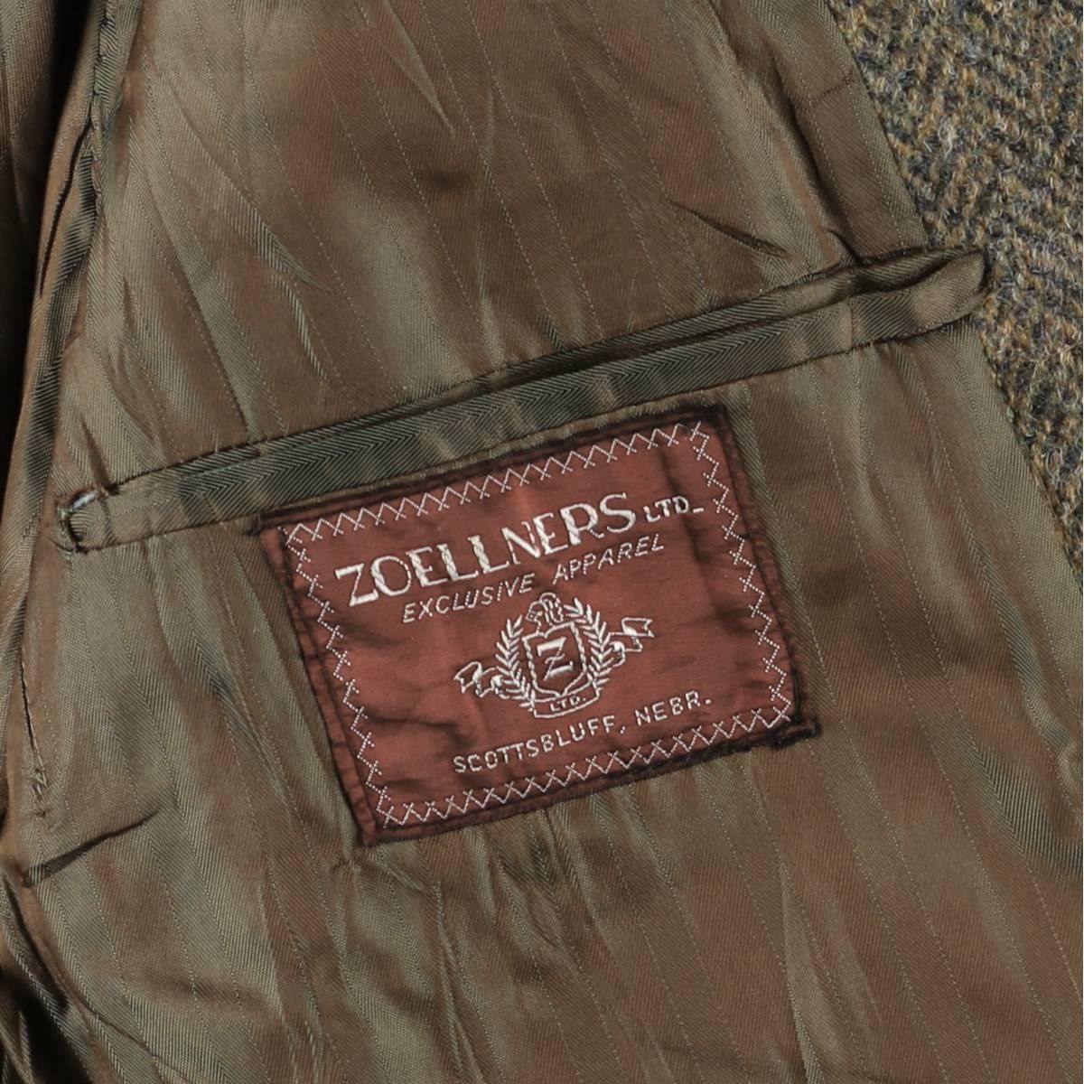 古着 70年代 Harris Tweed ハリスツイード ウールロングコート