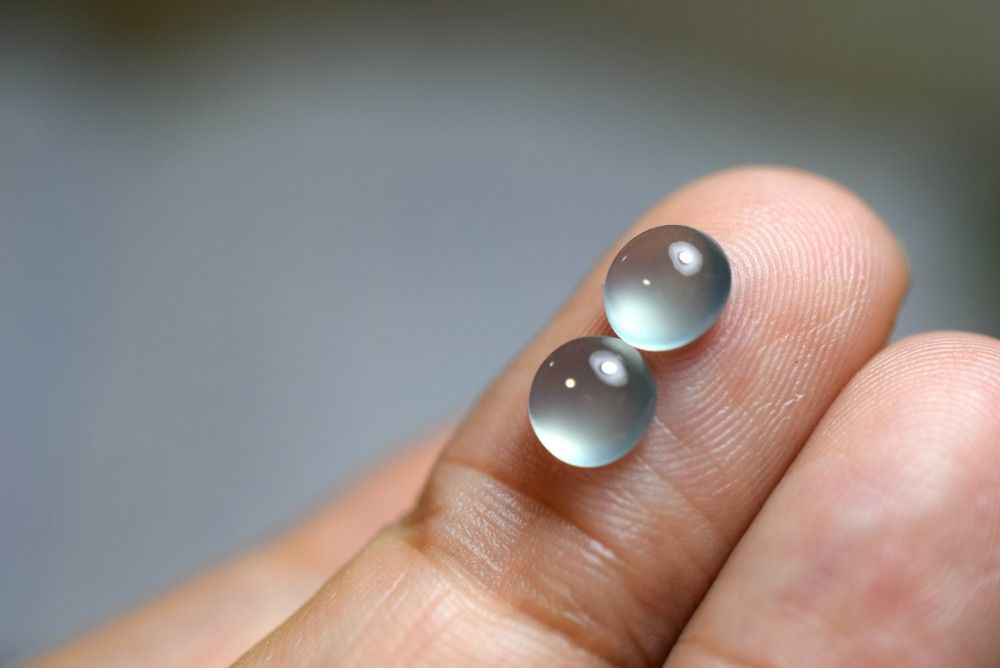 専用です♡新作♡レアカラー宝珠双皇帝龍天珠、アイリススモーキー、グアテマラ産翡翠 SR12-77 極品 宝石質 高氷種 水緑色 グアテマラ産 天然 A貨 本翡翠