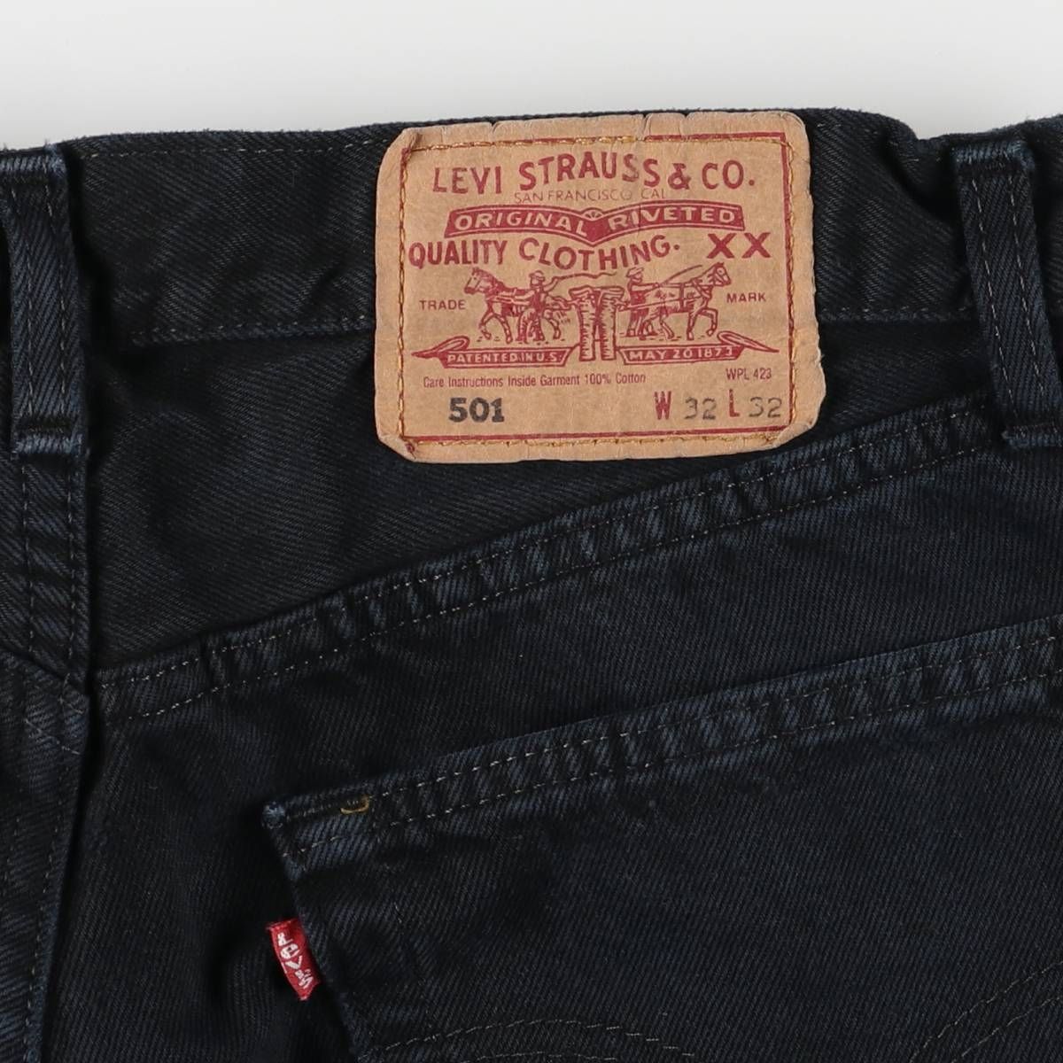 ブラックデニム ストレートデニムパンツ