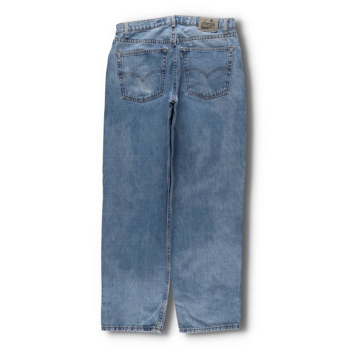 古着 90年代 リーバイス Levi s 570 0891 SILVER TAB シルバータブ BAGGY バギー テーパードデニムパンツ メンズw 35相当 evb 032612
