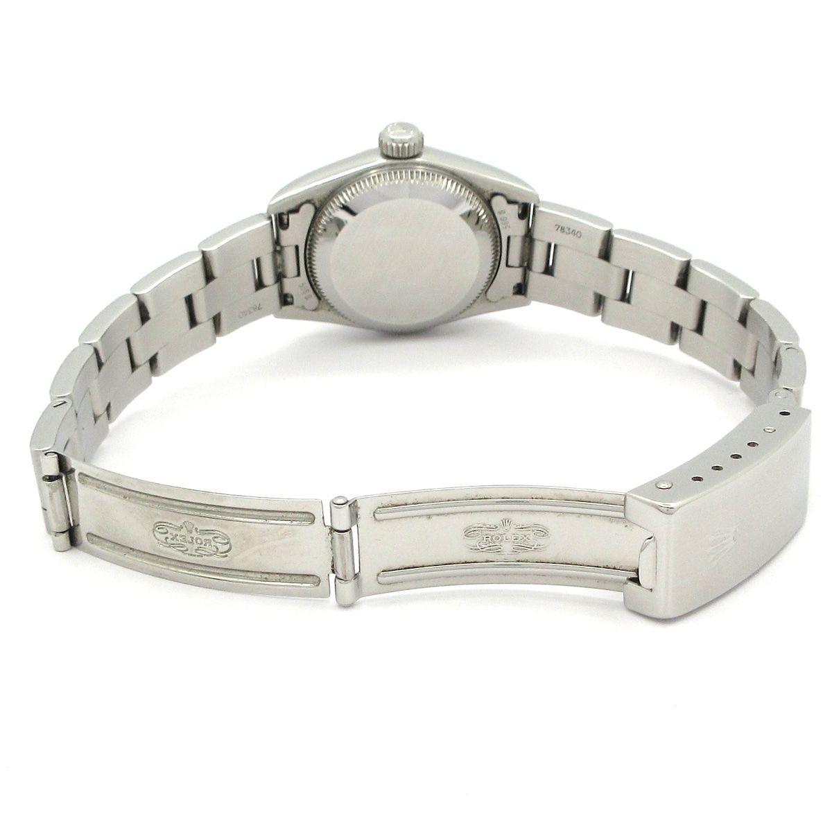  ROLEX ロレックス 腕時計 オイスターパーペチュアル 67194 レディース K 18 WG×SS 11コマ シルバー その他 時計