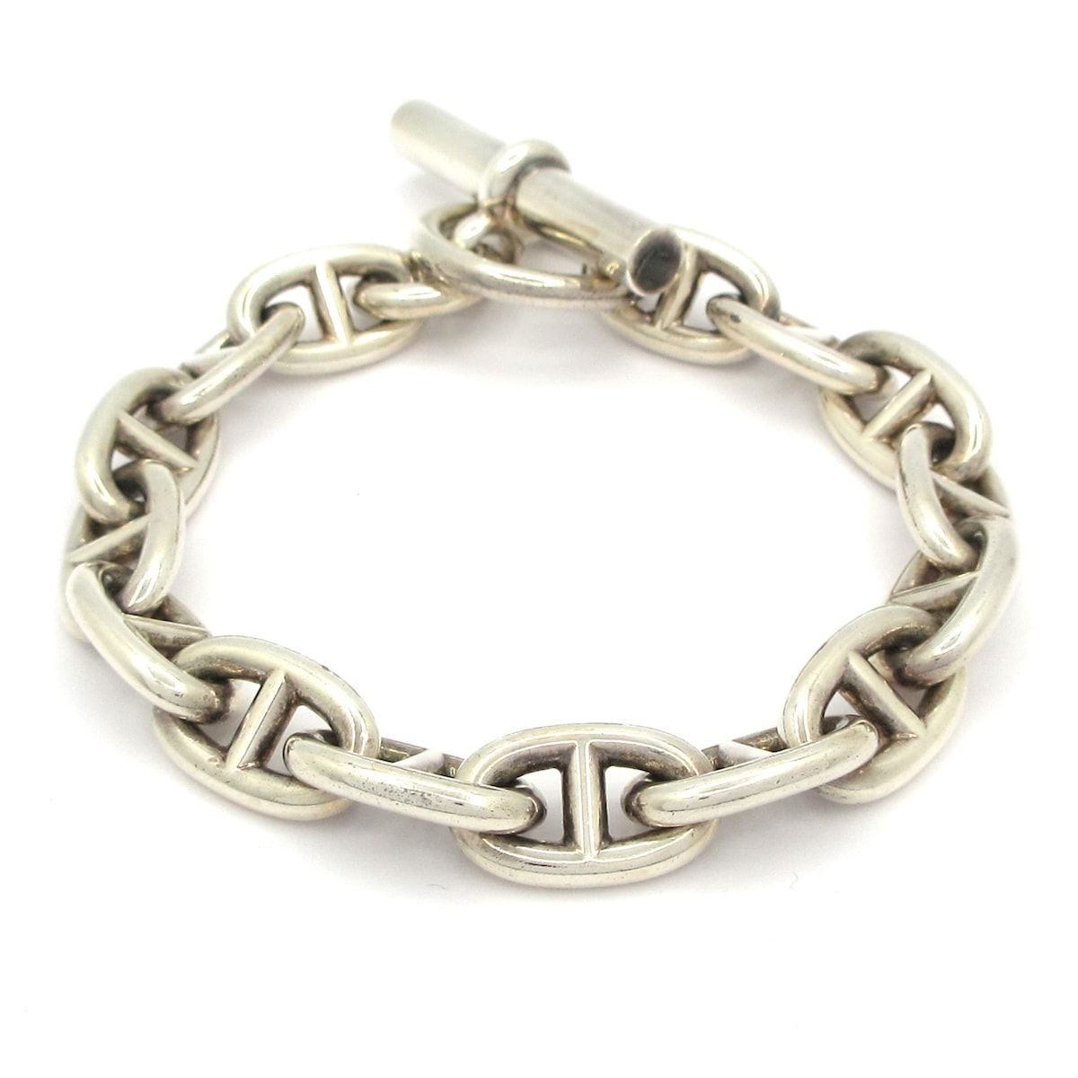 HERMES エルメス ブレスレット シェーヌダンクルMM シルバー 15コマ