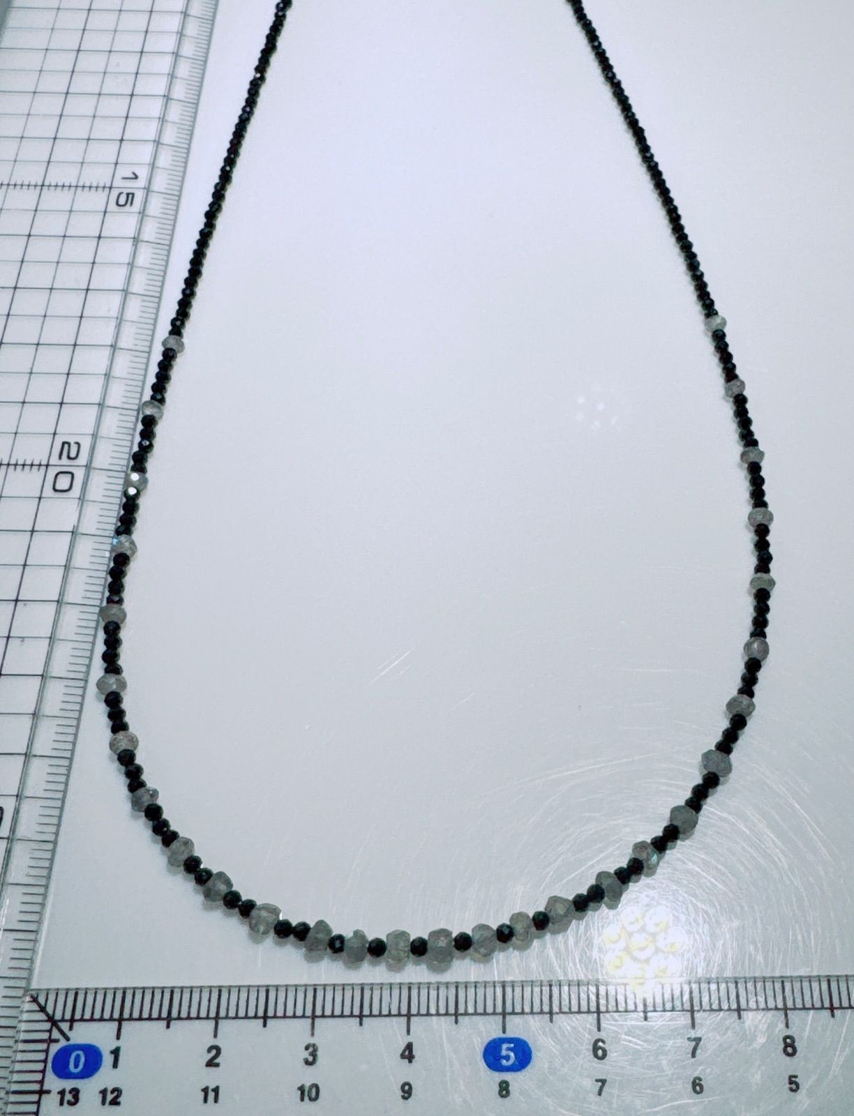 ラブラドライトブラックスピネルネックレスNO25-2434 - メルカリ