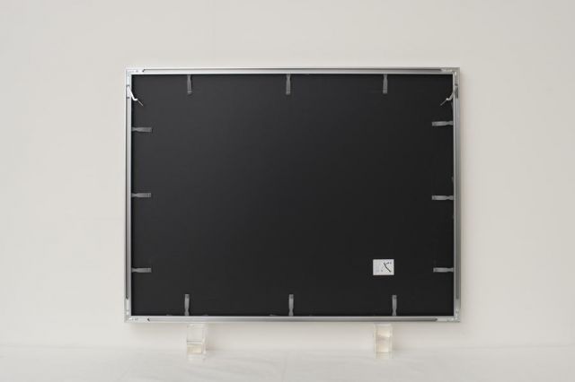 即配】 画廊 シルバー ワイド四切 ガラス入り AGR-W4-SV ケンコー