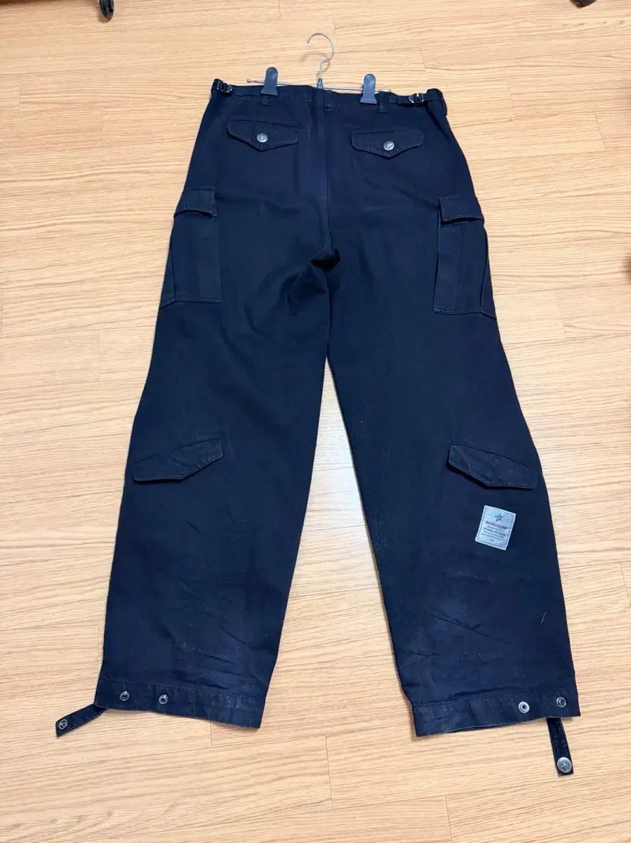 葵色ヒカリ スナップ m 65パンツ デニム ブラック