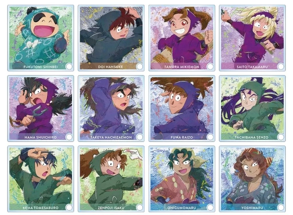 アクリルスタンド アクリルパネル 全12種セット 忍たま乱太郎 トレーディング grunge CANVAS アクリルスタンドパネル ver.B