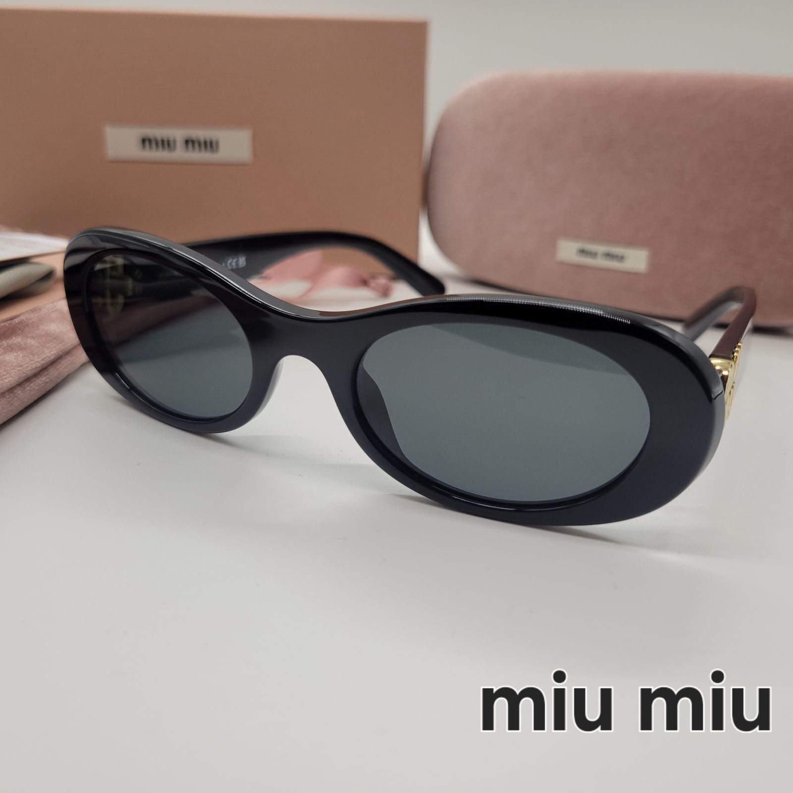 ミュウミュウ アイウェア サングラス miumiu MU06ZS 1AB5S0 レディース