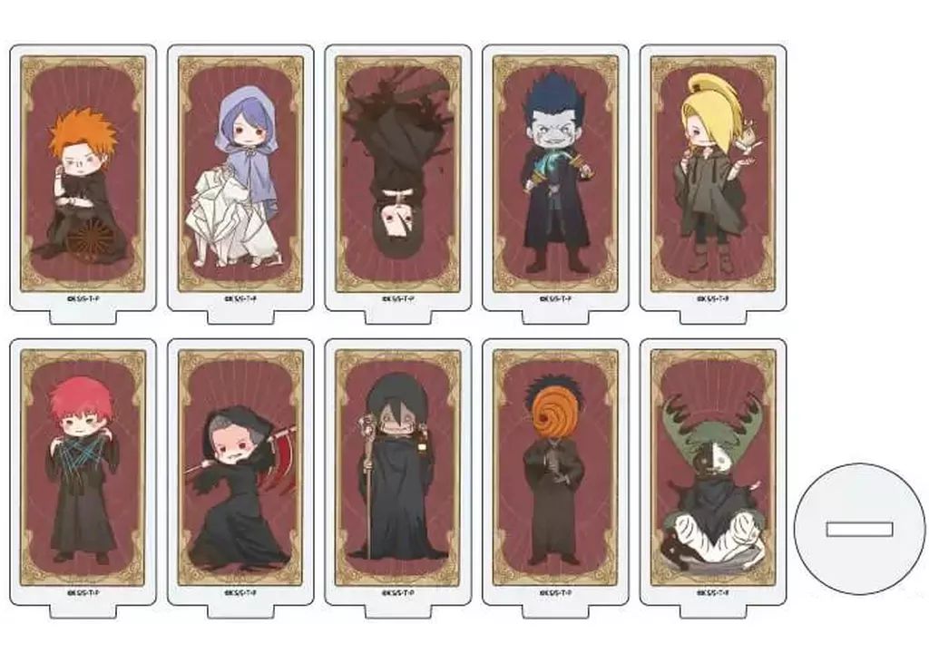 アクリルスタンド アクリルパネル 全10種セット NARUTO-ナルト- 疾風伝 アクリルぷちスタンド 08.タロット第2弾ver. グラフアートイラスト