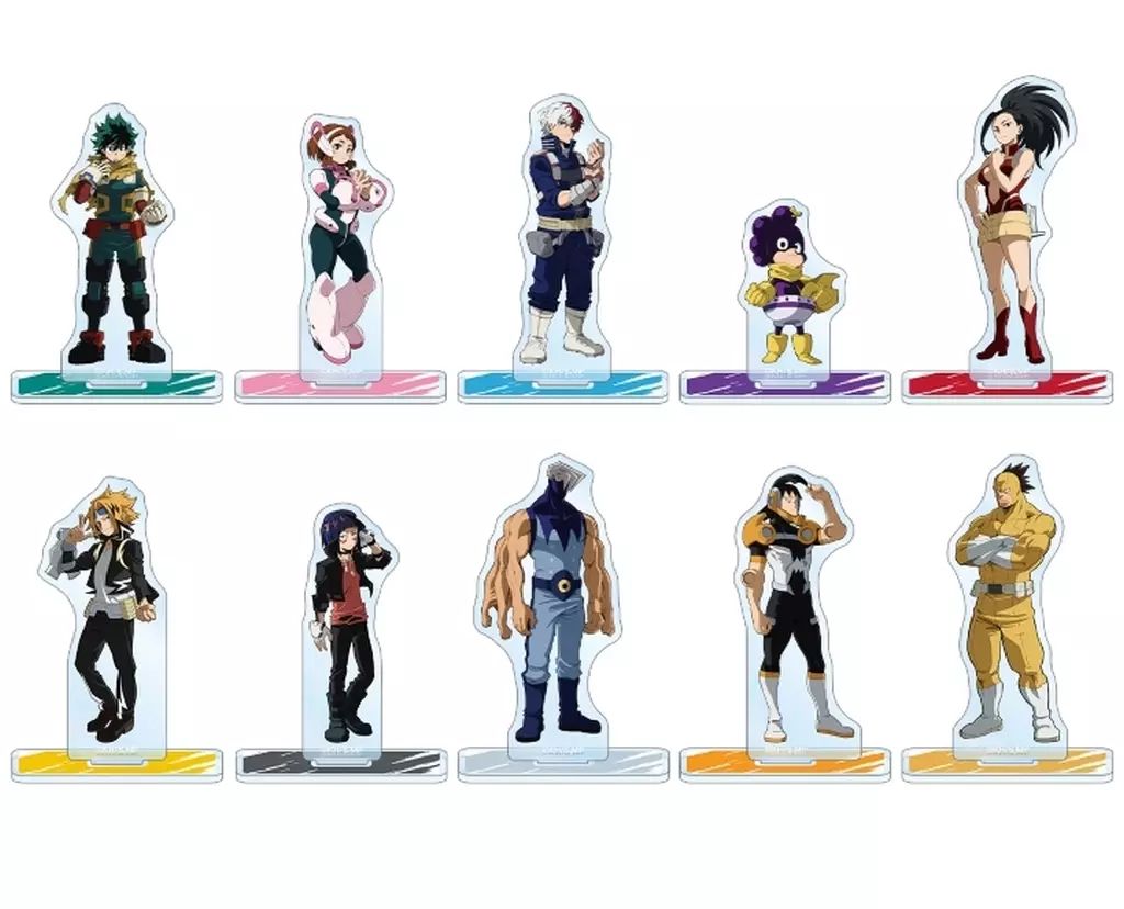 アクリルスタンド アクリルパネル 全10種セット 僕のヒーローアカデミア トレーディングアクリルスタンド vol.2 ver.A